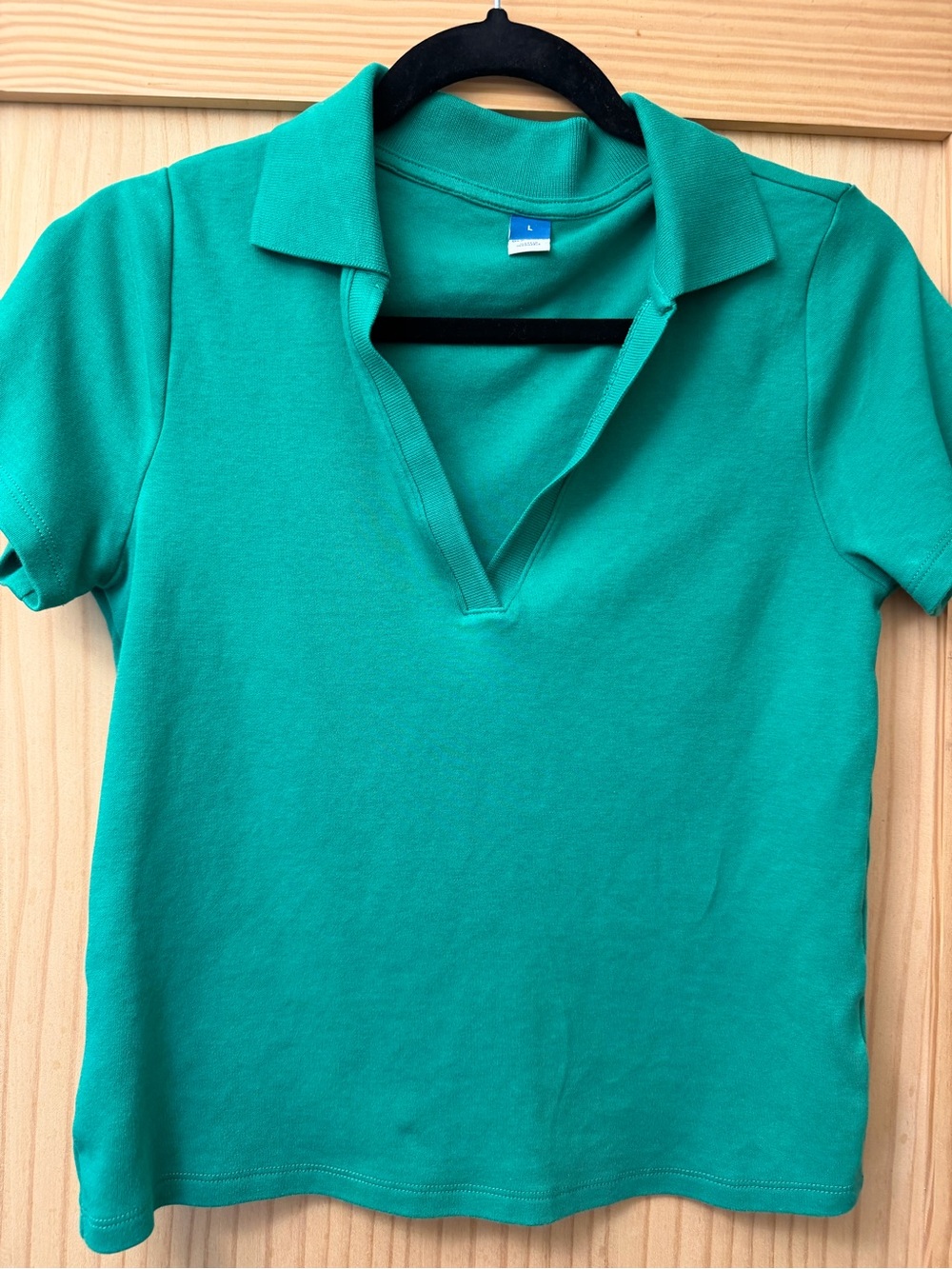 Old Navy Women's Teal V‑Neck Polo